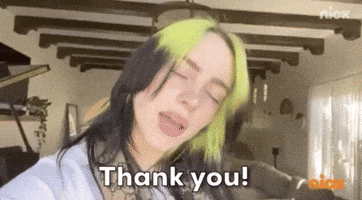 Billie Eilish Thank You GIF by Kids' Choice Awards
