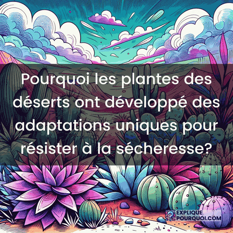 Adaptations Plantes Désertiques GIF by ExpliquePourquoi.com