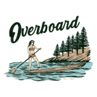Overboard Brand Sticker
