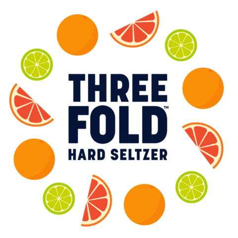 Three Fold Hard Seltzer Sticker