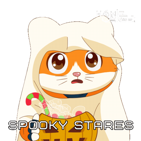 Awkward Trick Or Treat Sticker by Hamieverse