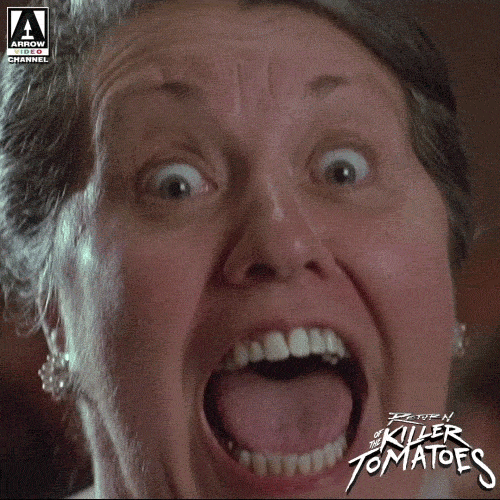 Scared Killer Tomatoes GIF by Arrow Video