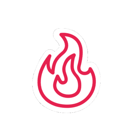 Fire Burn Sticker by Visser & Visser