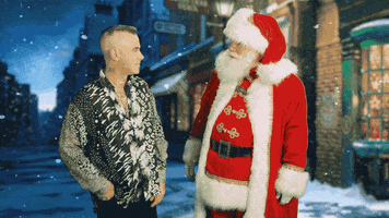 Merry Christmas Fist Bump GIF by Robbie Williams