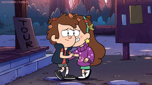 gravity falls hug GIF