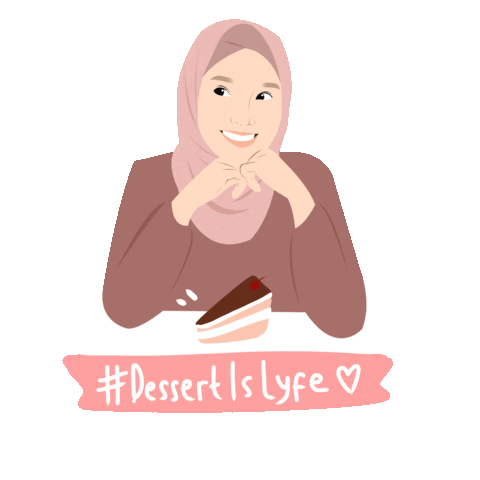 Cake Hello Sticker by Nadhila Qonita