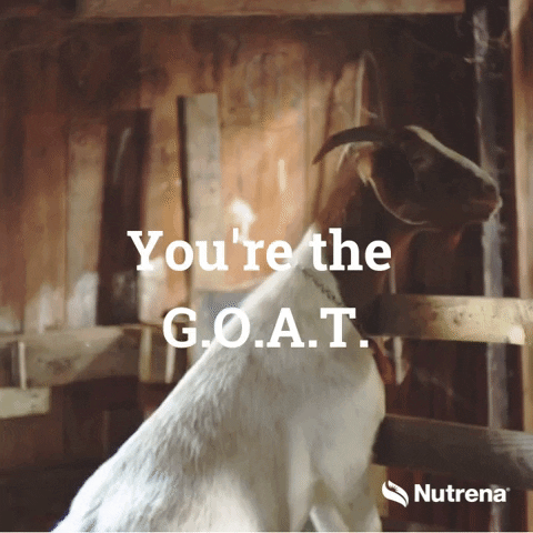 Greatest Of All Time Goat GIF by Nutrena Feed