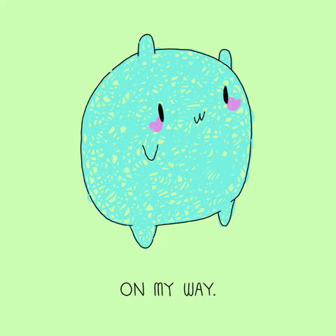 On My Way Running GIF
