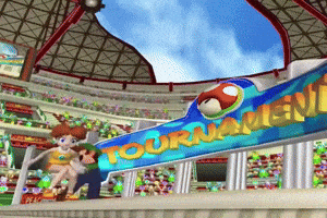 Princess Daisy Tennis GIF