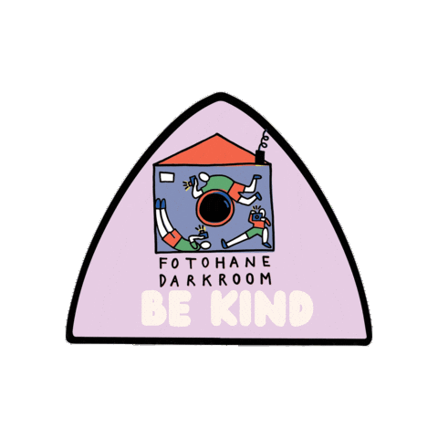 Be Kind Analog Sticker by Fotohane DARKROOM