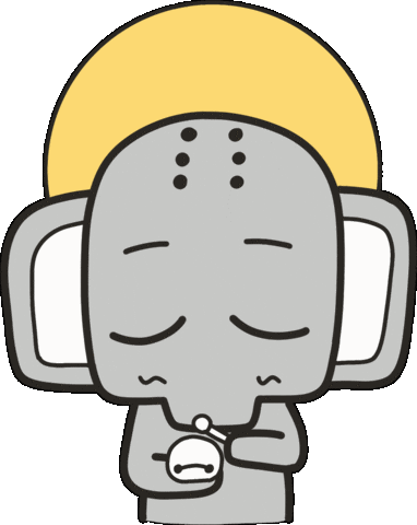 Illustration Elephant Sticker by XiangZai