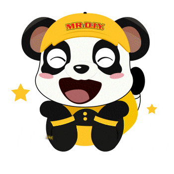 Panda Mascot Sticker by MR.DIY