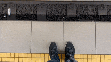 Yellow Line Train GIF by STIBMIVB