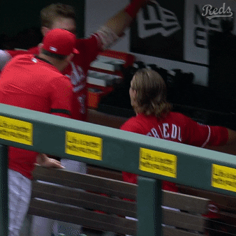 Baseball Hug GIF by Cincinnati Reds