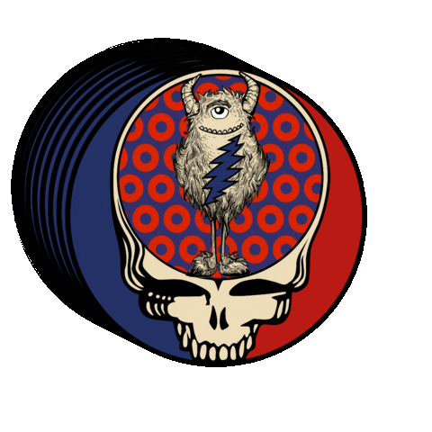 Grateful Dead Donuts Sticker by californiawildales