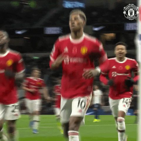 Happy Marcus Rashford GIF by Manchester United