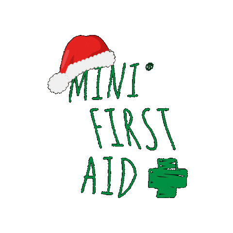 First Aid Christmas Sticker by Kate Ball