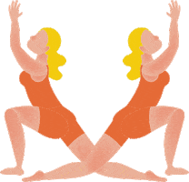 Yoga Wellness Sticker by Herbana