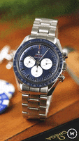 Omega Blue Watch GIF by Watch Obsession