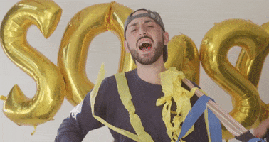 osoosoband fun party balloons streamers GIF