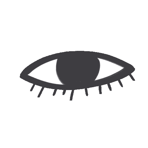 Eyes Neon Sticker by Happinez Magazine