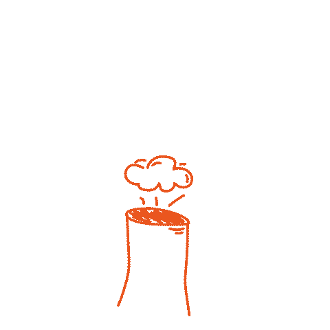 Pollution Chimney Sticker by Podcast ohne Kohle