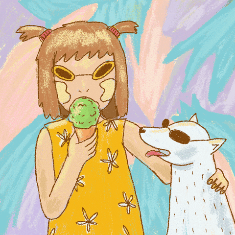 Ice Cream Dog GIF by Gizenth