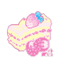 Cake Strawberry Sticker by Caramel Roze Inc