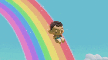 Little Baby Bum Rainbow GIF by moonbug