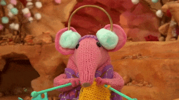 Clangers clangers knitting cute funny cbeebies GIF