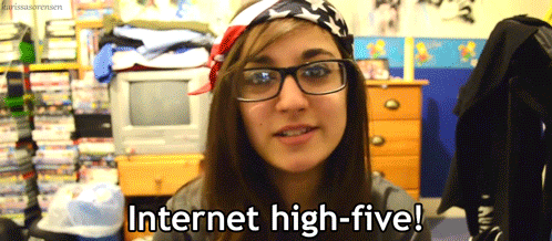 Image result for internet high five animated gif