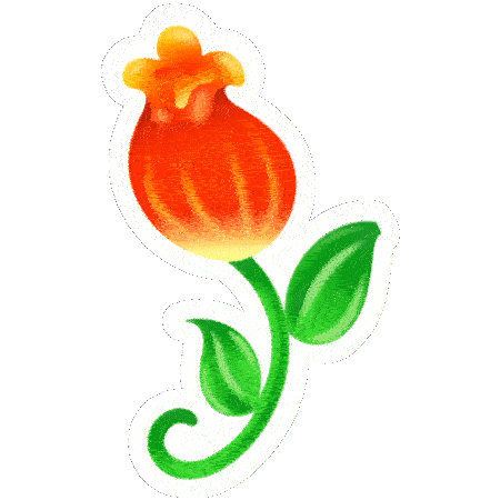 Rosa Flores Sticker by Chicha Su Mare