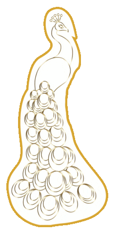 Dergoldenepfau Sticker