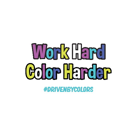 Driven By Colors Sticker