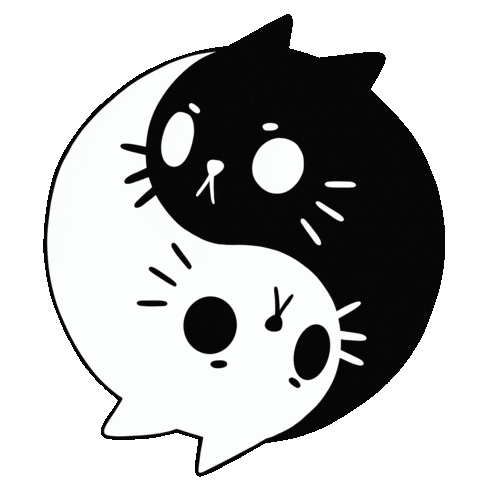 Cat Sticker by Behemot