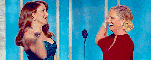 high five amy poehler GIF