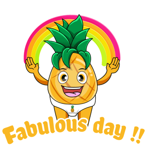 Swim Pineapple Sticker by Swimbyhaikal