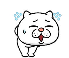 Sorry Cat Sticker