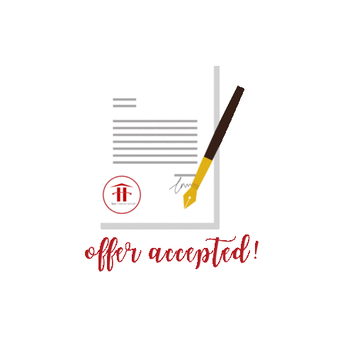 Offeraccepted Sticker by Rosie Hayer