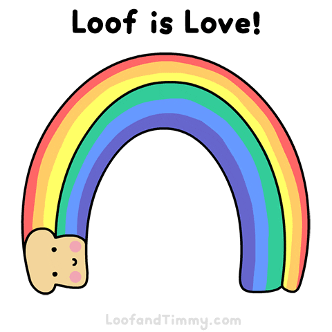 Loof and Timmy love rainbow gay lgbt GIF