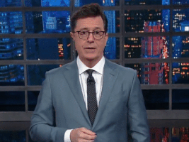  happy excited stephen colbert yay happiness GIF
