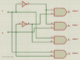 Decodificador Binario 2 Bits GIF