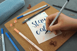 Lettering Stay Home GIF by STABILO