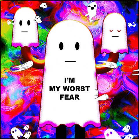 Ghost Fear GIF by PEEKASSO