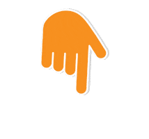 Orangehand Sticker by Campbell Creative