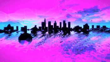 TangerineShadow pink trippy blue vaporwave GIF