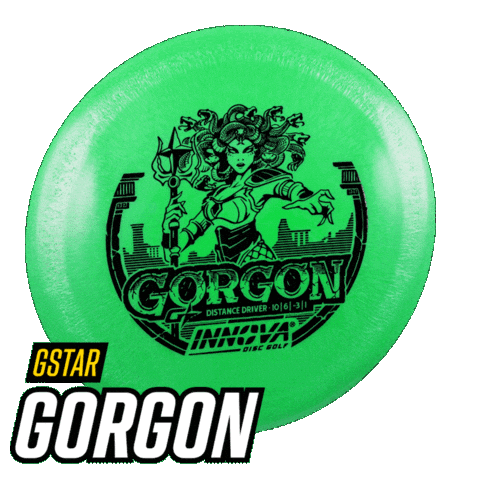 Disc Golf Gorgon Sticker by Innova Discs
