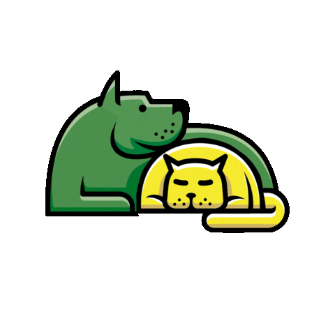 Cat Dog Sticker by Tripepi Smith