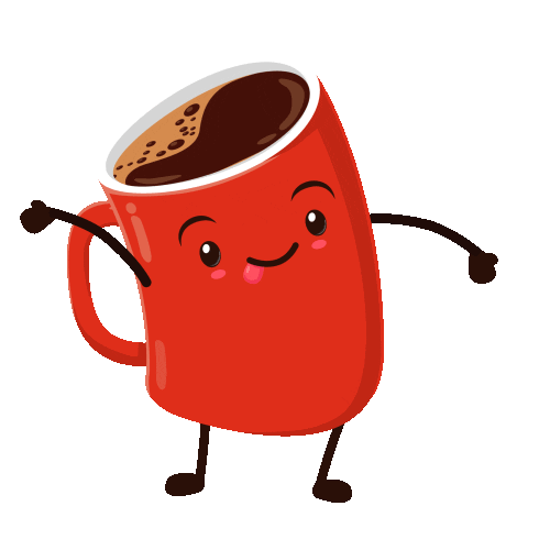 Cup Of Joe Happy Dance Sticker by 522 Productions for iOS & Android GIPHY
