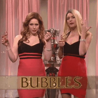 Snl Champagne GIF by aprettycoolhoteltour